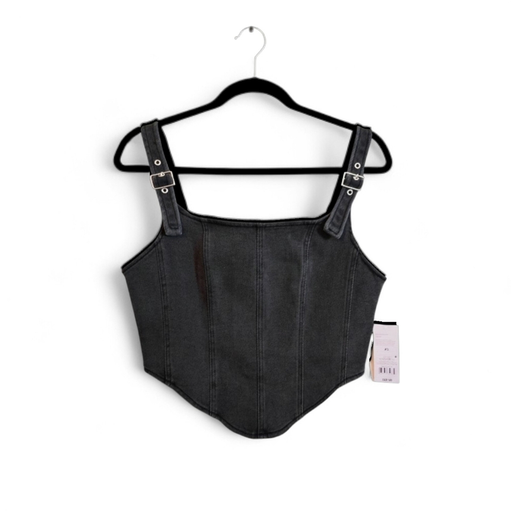 🆕️ Wild Fable Black Denim Corset Womens Size XS